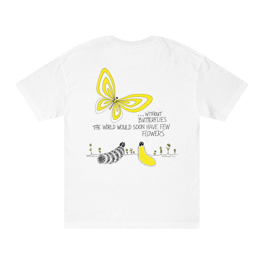 Hope for the Flowers | 100% Soft Cotton Unisex Tee  | Nature-Inspired Butterfly Design | Eco-Friendly Inspirational Gift