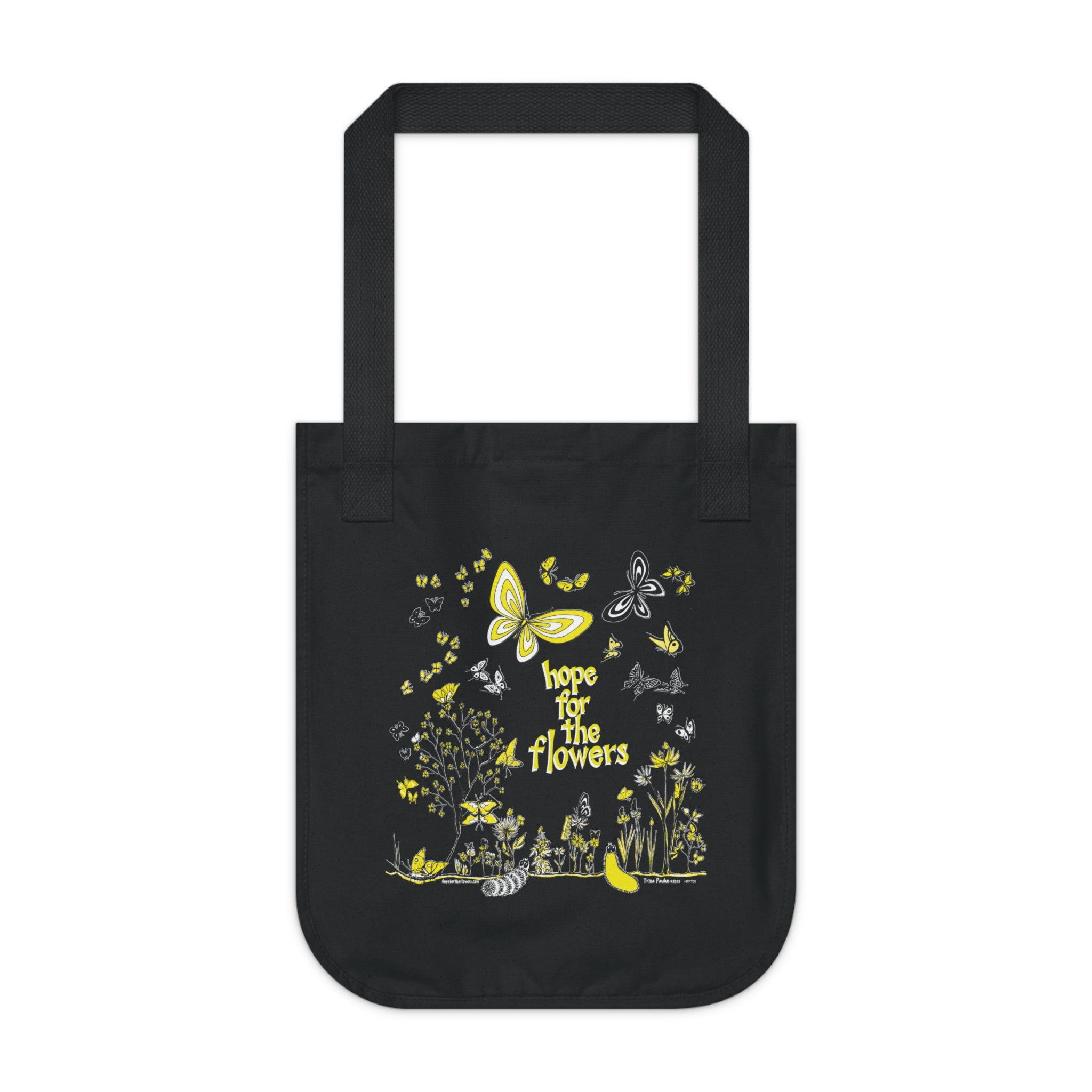 Hope for the Flowers Organic Tote Bag | 100% Certified Organic Cotton | Eco-Friendly Nature-Inspired Carryall | Sustainable Everyday Bag