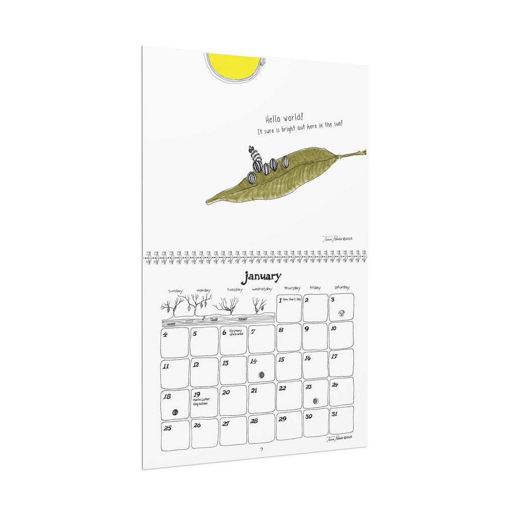 Hope for the Flowers Wall Calendar | Illustrated Monthly Planner | Inspirational Calendar of Hope & Transformation