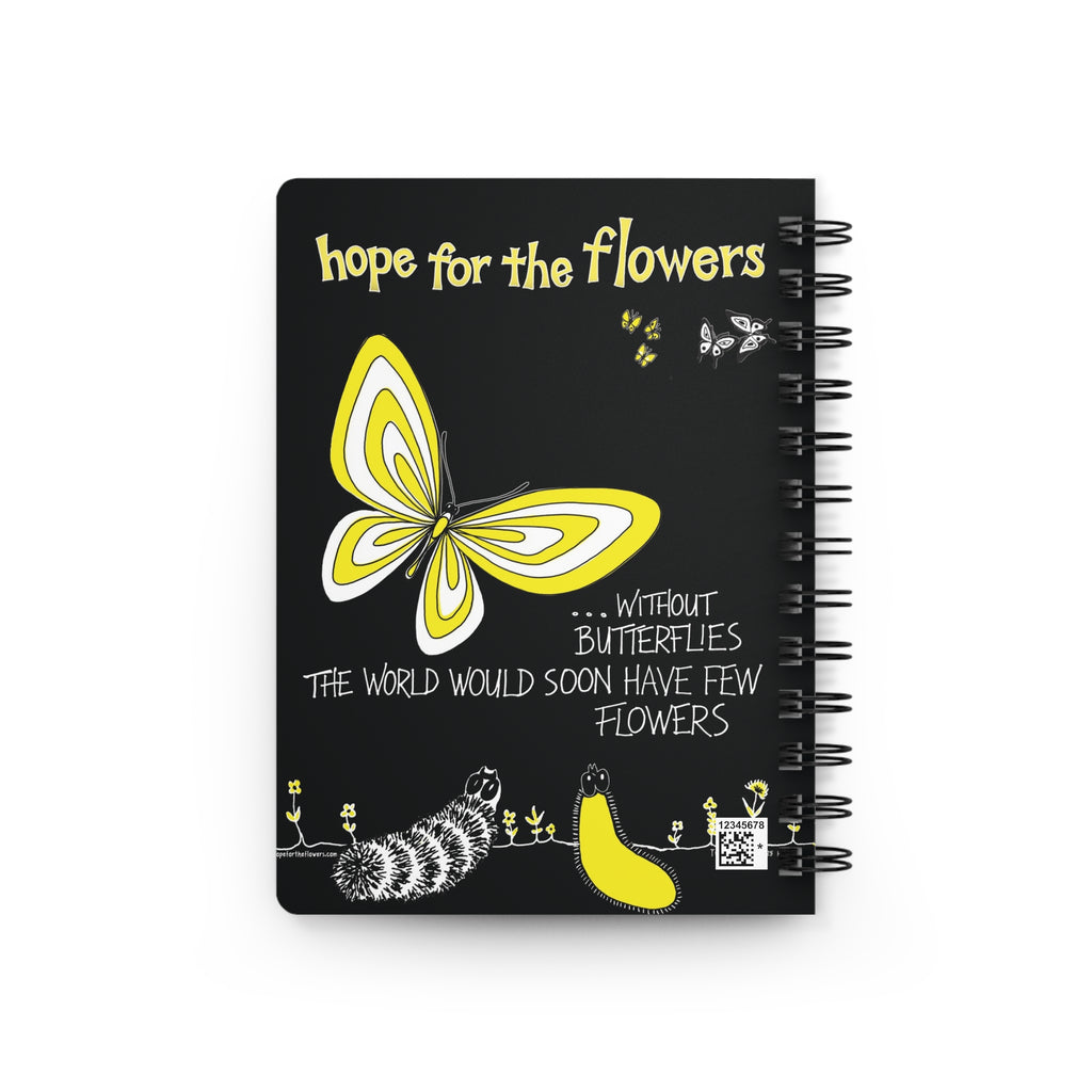 Hope for the Flowers Journal | Butterfly & Wildflower Design | 150-Page Spiral Notebook | Inspirational Gift for Reflection & Creativity