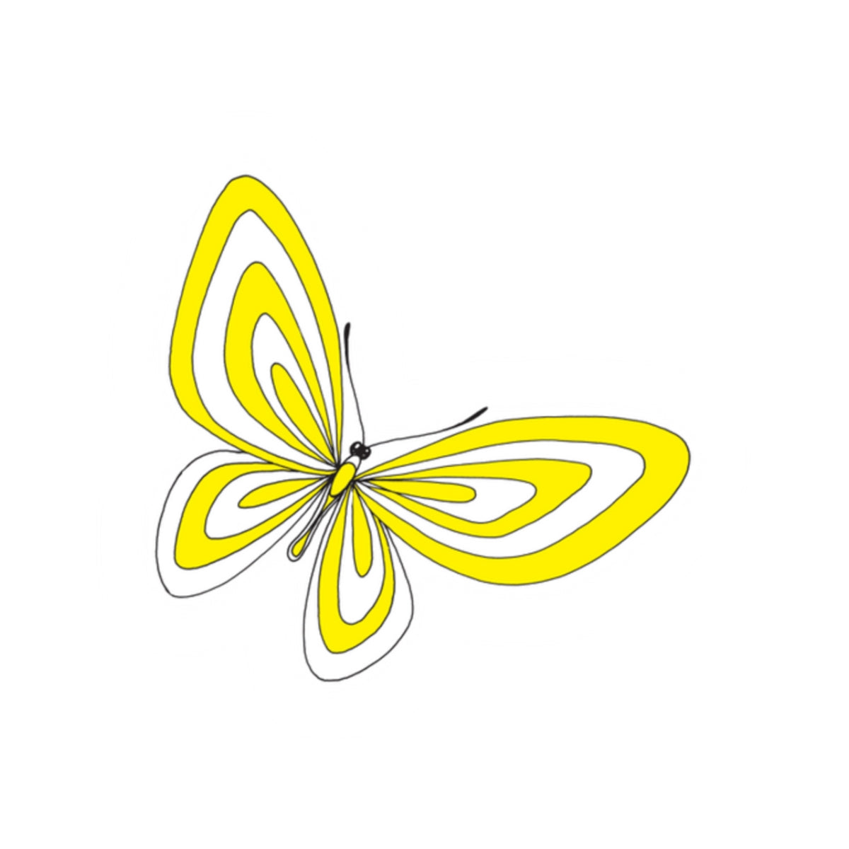Hope for the Flowers Kiss Cut Sticker | Yellow-The-Butterfly | Eco-Friendly | Inspirational
