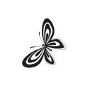 Stripe as a Butterfly Kiss-Cut Sticker | "Hope for the Flowers" Decal